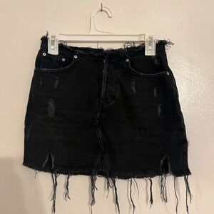 BDG XS Black Denim Skirt